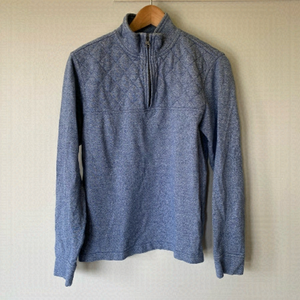 BANANA Republic blue quarter zip sweater